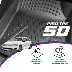 GENERICO - PROTECTOR CUBRE PISO 5D VOLKSWAGEN GOLF 2015-2021