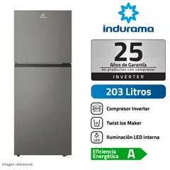 INDURAMA - Refrigeradora 203 Litros Top Freezer No Frost RI-359I
