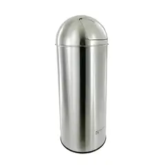 FACUSA - PAPELERA 50LT INOX PUSH (D36.5X73CM)