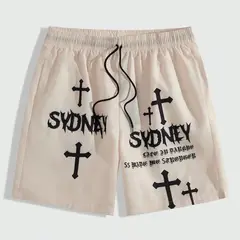 YANSUS - Short Hombre Beige Estampado Sydney