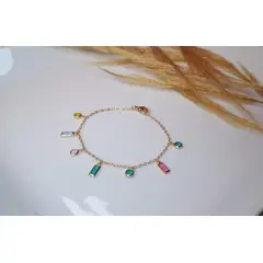 MORITA BAG STORE - PULSERA PARA MUJER CON PIEDRERIA DE COLOR