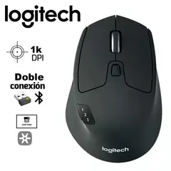 LOGITECH - Mouse M720 Triathlon 1000 DPI 8 Botones Bluetooth USB 24M
