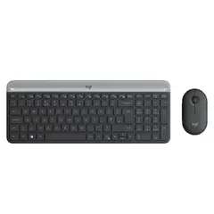 LOGITECH - TECLADO + MOUSE MK470 WIRELESS SLIM USB BLACK