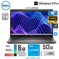 DELL - Laptop Latitude 3440 Intel Core i5-1335U 8GB RAM 512GB SSD 14" FHD Win 11 Pro - J200W
