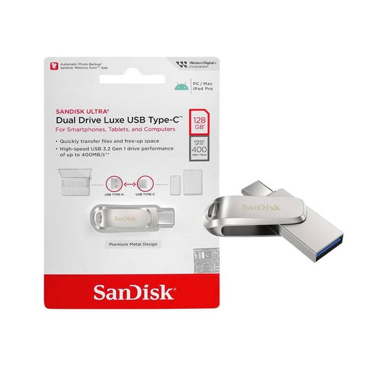 Memoria USB Ultra Dual Drive Luxe 128GB 3.1 Gen 1