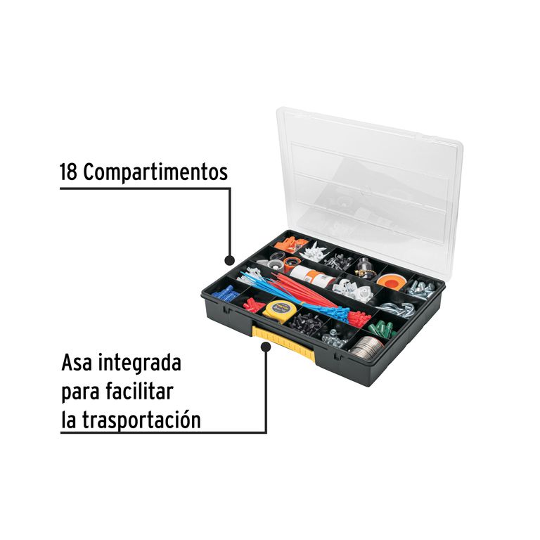 Organizador 14" con 18 compartimentos,