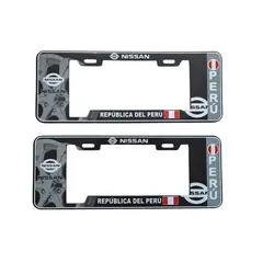 GENERICO - Porta Placa Modelo Europeo Perú Nissan Universal Negro