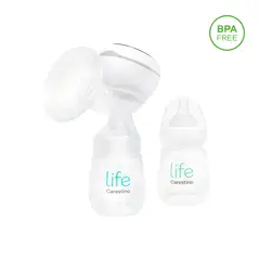 CARESTINO - Extractor de Leche Eléctrico Pocket con Batería Blanco
