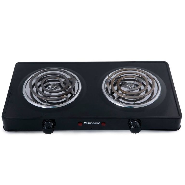 Cocina Eléctrica 2 Hornillas HP-1400 Negro