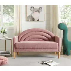 GENERICO - Sofá Arcoíris Yazmin 2 Cuerpos - Rosado