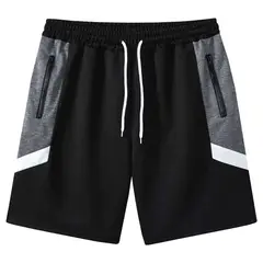 YANSUS - Short Hombre Algodon Tricolor Negro