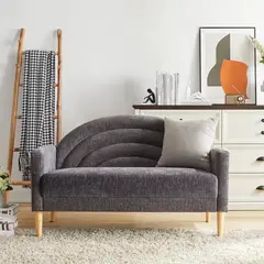 GENERICO - Sofá Arcoíris Yazmin 2 Cuerpos - Gris