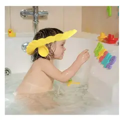 GENERICO - Gorro de baño para bebés Con Protector De Orejas Amarillo