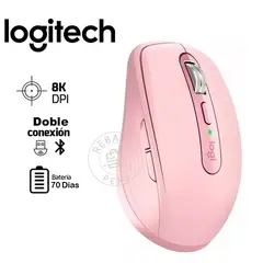 LOGITECH - MX Anywhere 3S Mouse Bluetooth y USB-C 8K DPI Rose