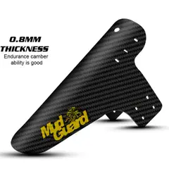 GENERICO - Tapabarros guardafango Para Bicicleta Mudguard Diseño Carbon