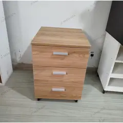 GENERICO - Cajonera De 3 Cajones Con Ruedas Y Chapa Panela Blanco