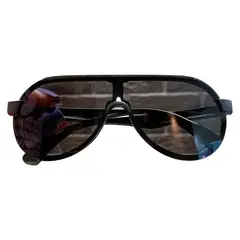 GENERICO - Lentes de Sol Unisex Aviador PL5026 Negro Plateado
