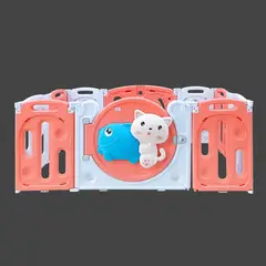 GENERICO - CORRALITO INFANTIL PLEGABLE DISEÑO GATITO