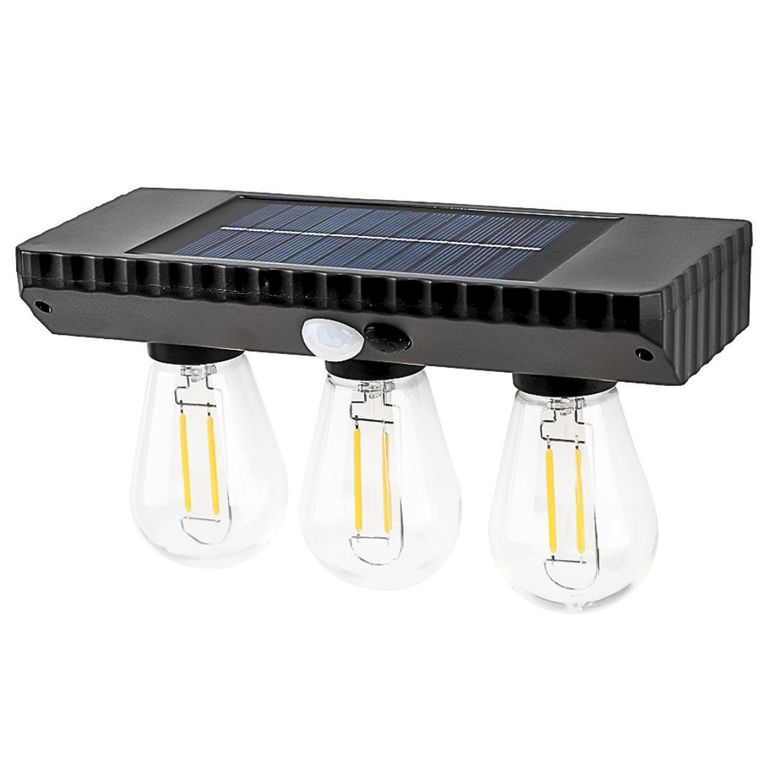 Lámpara Foco Led Solar con Sensor de Movimiento YT-820-3W