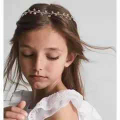 GENERICO - TIARA DIADEMA TOCADO NOVIA QUINCEAÑERA INVITADA