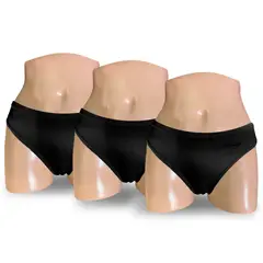 MONINA - Pack x3 Truza Bikini Negro