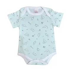 WAWA PIMA - BODY GREEN DINO MC 100% ALGODÓN PIMA