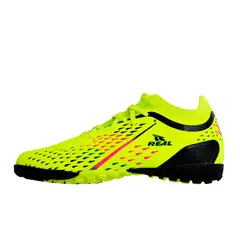 REAL - ZAPATILLA VARON SPEED 2025-333 AMARILLO FOSFORESCENTE NEGRO