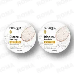 BIOAQUA - PACK 2 GEL HIDRATANTE Y REPARADOR FACIAL DE ARROZ 600G