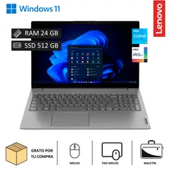 LENOVO - Laptop V15 G3 IAP 156” FHD Intel Core i3-1215U 512GB SSD 24GB RAM