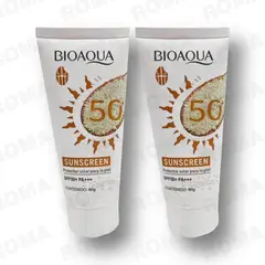 BIOAQUA - PACK 2 PROTECTOR SOLAR DE ARROZ SPF50 120G