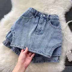 BENCUS JEANS - Mini Falda Short Jean Mujer