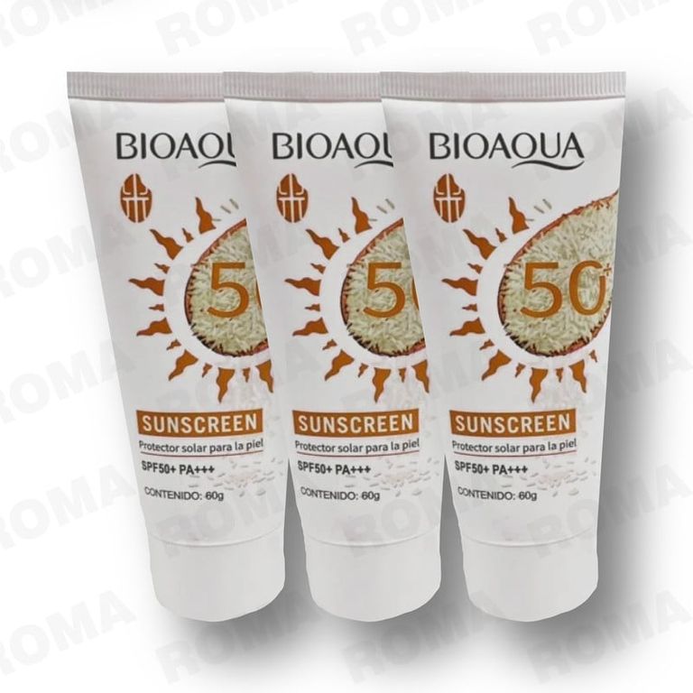 PACK 3 PROTECTOR SOLAR DE ARROZ SPF50 180G