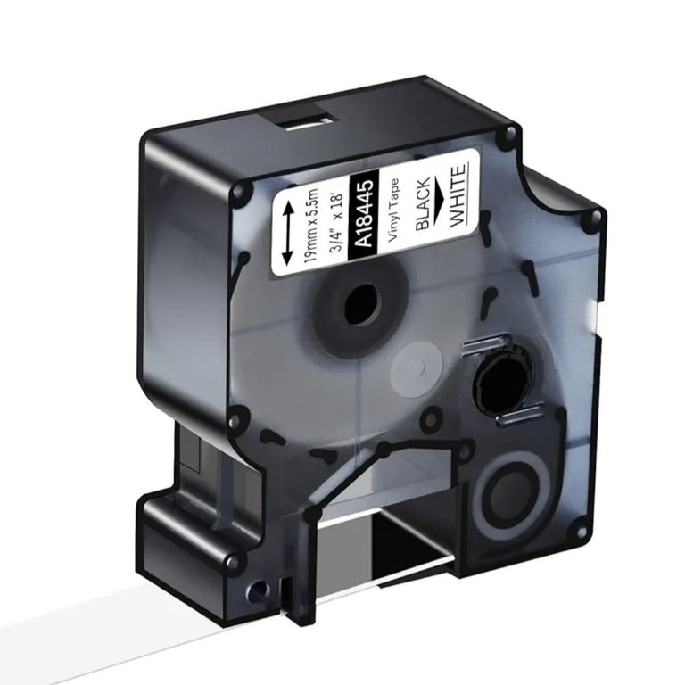 CINTA DYMO COMPATIBLE 18445 19MM LETRA NEGRO SOBRE BLANCO