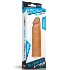 LOVETOY - Funda Alargador 3 cm Pene Engrosador Punta Sólida 17.2 cm