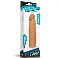 LOVETOY - Funda Alargador 3 cm Pene Engrosador Punta Sólida 17.2 cm