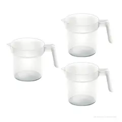 POLINPLAST - Set de 3 Jarras Medidoras Polin N° 0.50 500ml