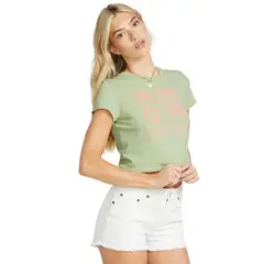 BILLABONG - Polo Mujer Sol Surf Verde
