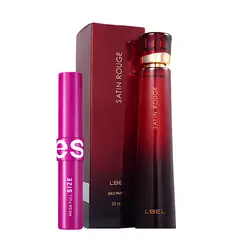 CYZONE - PERFUME SANTIN ROUGE LBEL+MASCARA