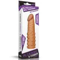 LOVETOY - Funda Alargador 5 cm Pene Engrosador Punta Sólida 19 cm