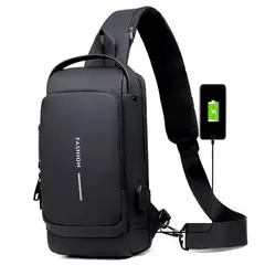 GENERICO - Morral Antirrobo con Clave y Puerto USB Negro