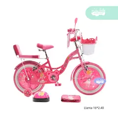 GENERICO - Bicicleta aro 16 para niña Hadita rosa