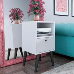 BRV MOVEIS - Velador Dahlia 585x33x35cm Blanco