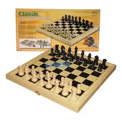 GENERICO - Juego De Ajedrez 3 En 1