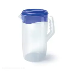 POLINPLAST - Jarra Polin 2.5 L Transparente Con Tapa Resistente y Segura