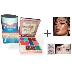 BIOAQUA - Crema Hidratante v7 sombras y regalos