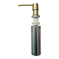 GENERICO - Dispensador de Jabón Líquido Dorado para Cocina Acero Dorado