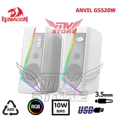 REDRAGON - Altavoces ANVIL GS520 WHITE