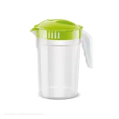 POLINPLAST - Jarra Polin 4 L Transparente Con Tapa Hermética y Funcional