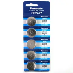 PANASONIC - PILAS CR2477 3V LITIO X 5 UNIDADES