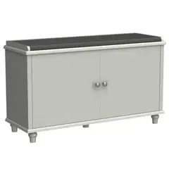 GENERICO - Zapatera Con Asiento Tapizado Danna Amore Home